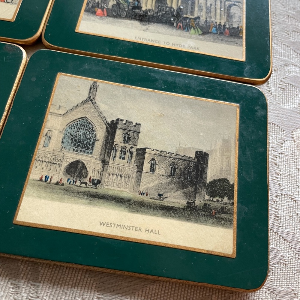 6 Vintage British Coaster Set *FAIR* - Picture 3 of 8